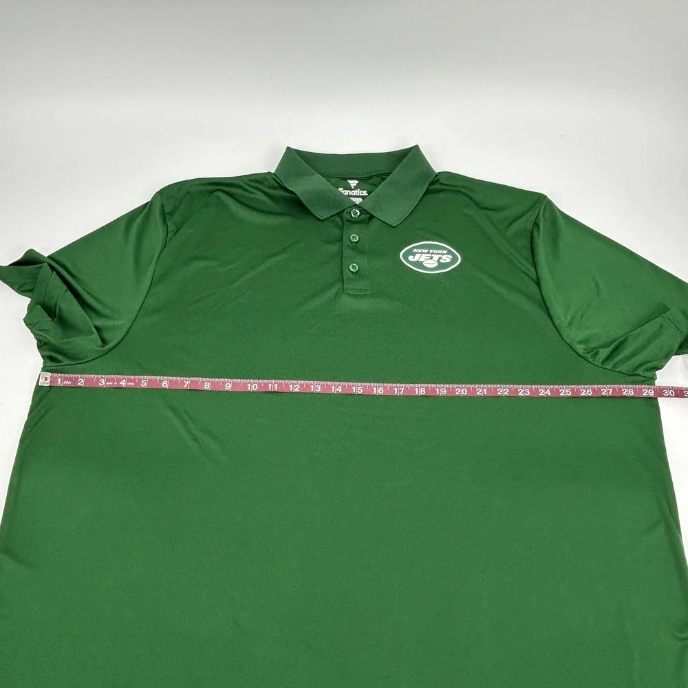 Fanatics New York Jets NFL Polo Shirt Men's 4XL Green‎ Short Sleeve